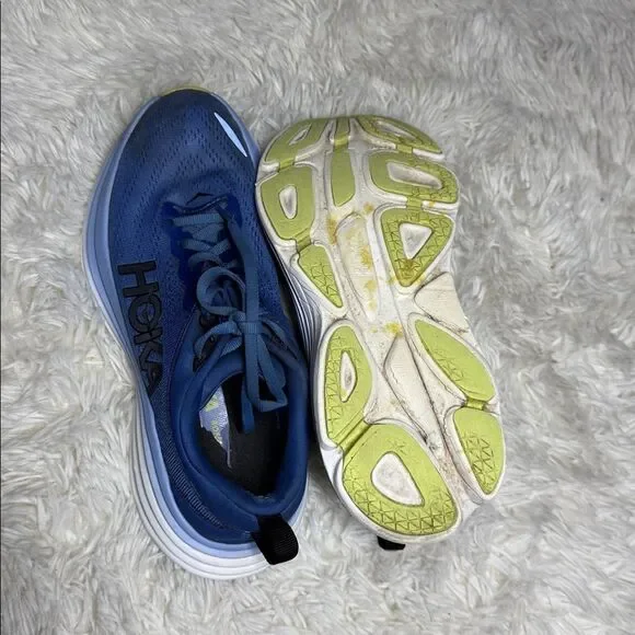 Hoka Women's Blue and White Athletic Shoes - Picture 4 of 5